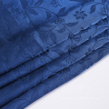 Günstiger Preis einfach gefärbt blau 100% Polyester Satin Jacquard Vorhang Stoff für Großhandel